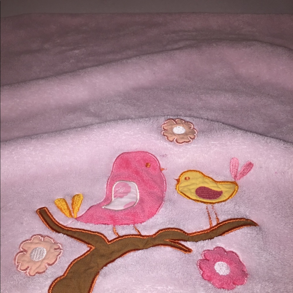 Crib blanket girl skip and hop
